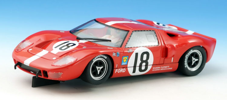 SLOT IT Ford GT 40 LeMans # 18 red